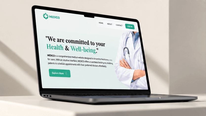 Medico - Healthcare Management interface showcase